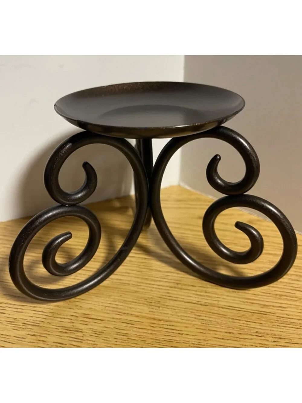 PartyLite Wrought Iron Viking Pillar Candle Holder